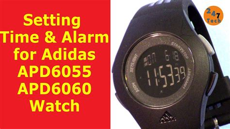 adidas horloge alarm uitzetten|How to set time and alarm of Adidas APD6055, .